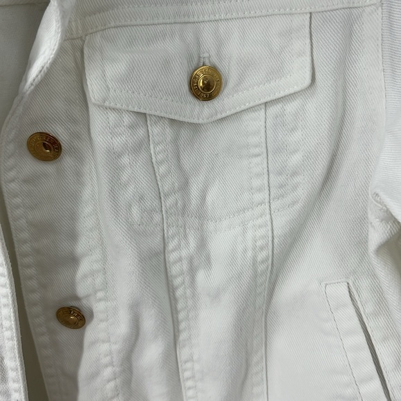 Lauren jeans, Ralph Lauren, white denim trucker jacket SP - Picture 5 of 11